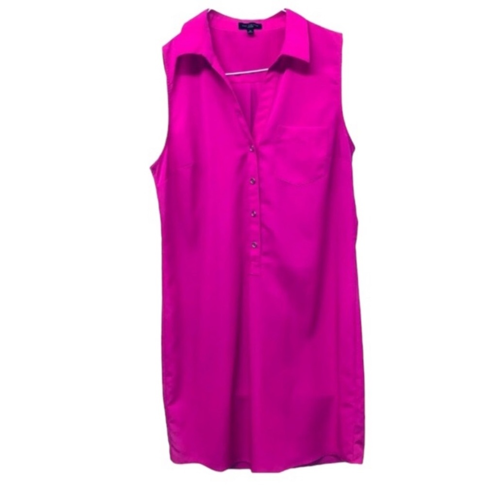 THE LIMITED Ashton HOT PINK Vibrant Sleeveless DRESS Size MEDIUM